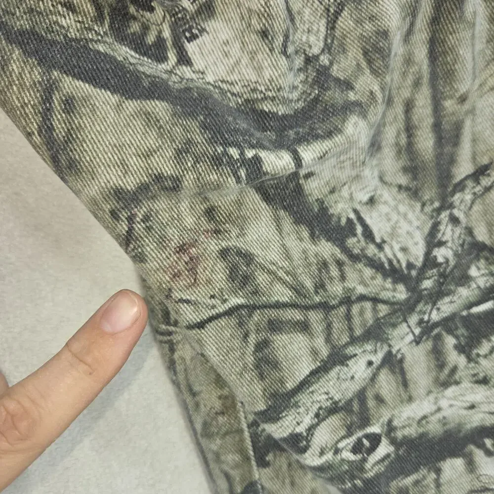 Mossy Oak Pants Mens 36x34 Green Hunting Country Camo Pockets Woodlands Y2k 2000